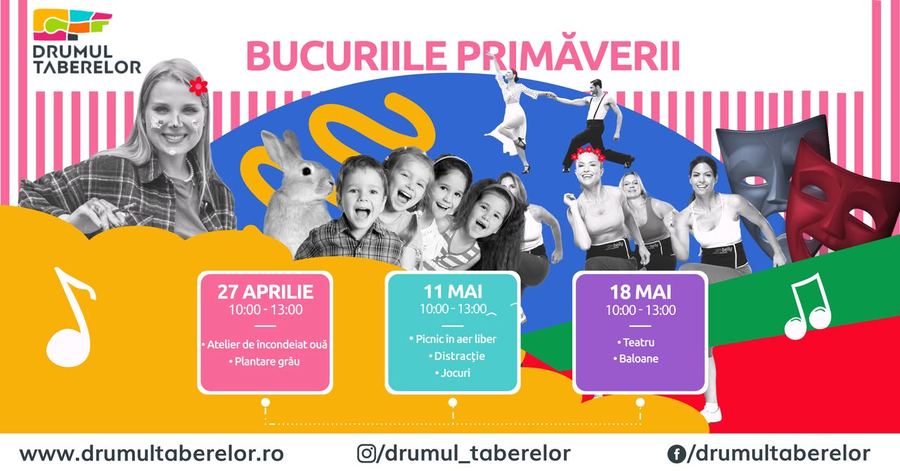 Afiș Bucuriile Primăverii la Drumul Taberelor