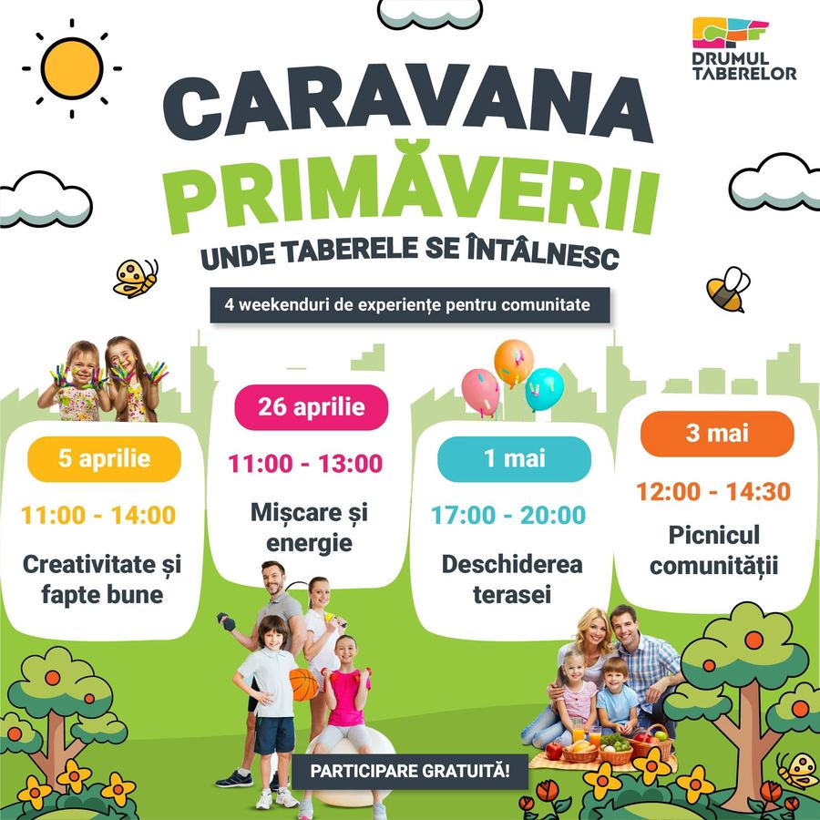 Afiș Caravana Primăverii la Drumul Taberelor